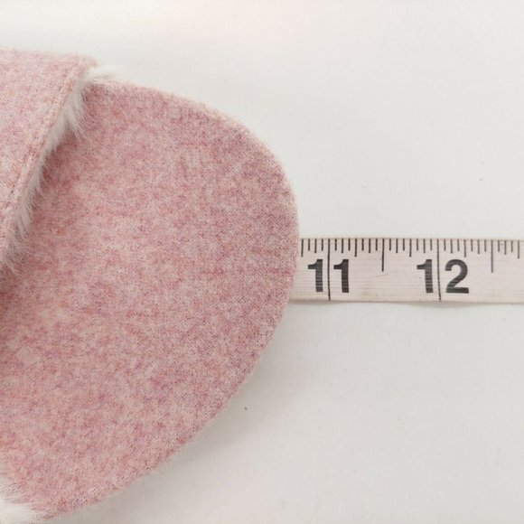 Loft Womens Double Strap Faux Fur Buckle Sandals Cotton Candy Pink‎ 9-10 - Picture 6 of 10